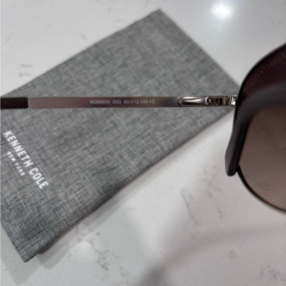 Kenneth Cole Gray Aviator Sunglasses - Picture 2 of 4